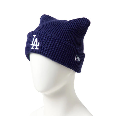 Powered by GORO (MIN-NANO) ニューエラ ニット ビーニーキャップ ロサンゼルス ドジャース SQUARE KNIT BEANIE CAP