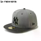 Powered by GORO (MIN-NANO) ニューエラ キャップ 59FIFTY 二ューヨーク ヤンキース MLB FITTED CAP GREY