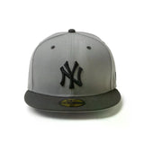 Powered by GORO (MIN-NANO) ニューエラ キャップ 59FIFTY 二ューヨーク ヤンキース MLB FITTED CAP GREY
