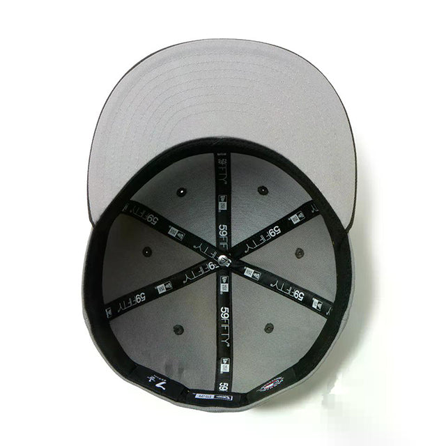 Powered by GORO (MIN-NANO) ニューエラ キャップ 59FIFTY 二ューヨーク ヤンキース MLB FITTED CAP GREY