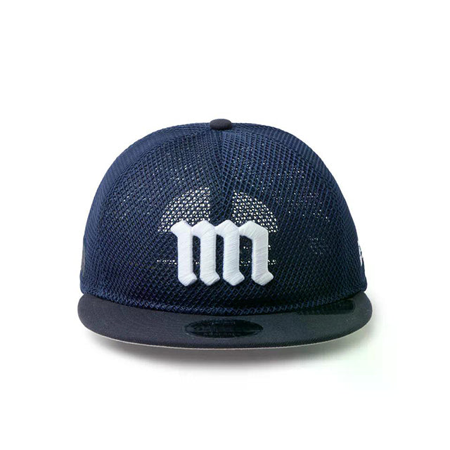 Powered by GORO (MIN-NANO) ニューエラ キャップ RC9FIFTY FLAT VISOR MESH SNAPBACK CAP NAVY