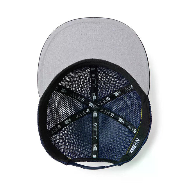 Powered by GORO (MIN-NANO) ニューエラ キャップ RC9FIFTY FLAT VISOR MESH SNAPBACK CAP NAVY