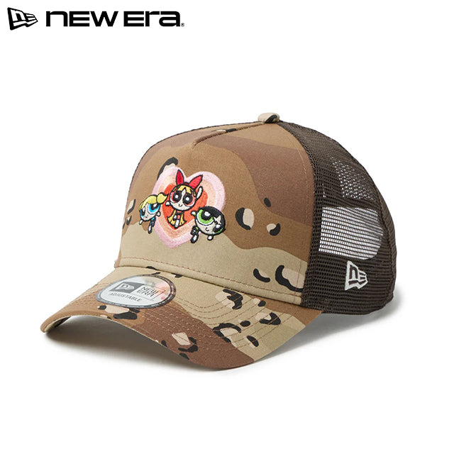 パワーパフガールズ ニューエラ キャップ スナップバック 9FORTY A-FRAME TRUCKER MESH SNAPBACK CAP DESERT CAMO