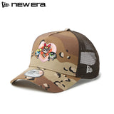 パワーパフガールズ ニューエラ キャップ スナップバック 9FORTY A-FRAME TRUCKER MESH SNAPBACK CAP DESERT CAMO
