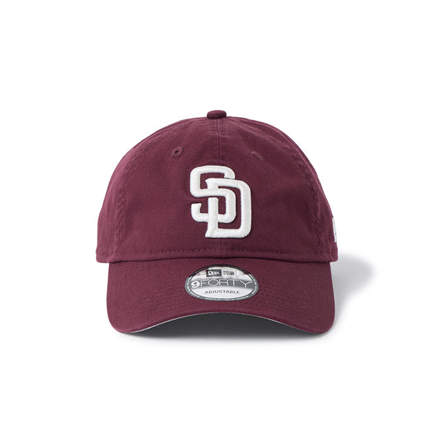 ニューエラ キャップ 9FORTY UNSTRUCTURED ストラップバック サンディエゴ パドレス MLB STRAPBACK CAP MAROON