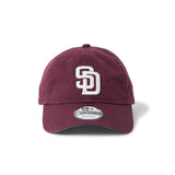 ニューエラ キャップ 9FORTY UNSTRUCTURED ストラップバック サンディエゴ パドレス MLB STRAPBACK CAP MAROON