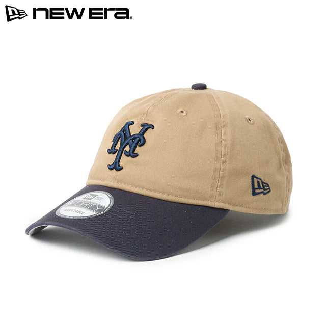 ニューエラ キャップ 9FORTY UNSTRUCTURED ストラップバック ニューヨーク メッツ MLB STRAPBACK CAP KHAKI NAVY