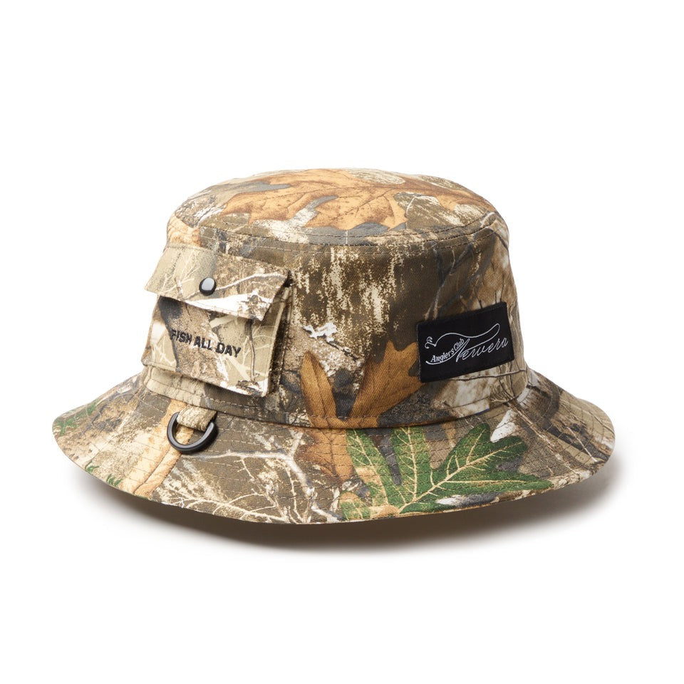 ニューエラ アウトドア バケットハット OUTDOOR LOOP ANGLER'S CLUB BUCKET-01 HAT REALTREE CAMO