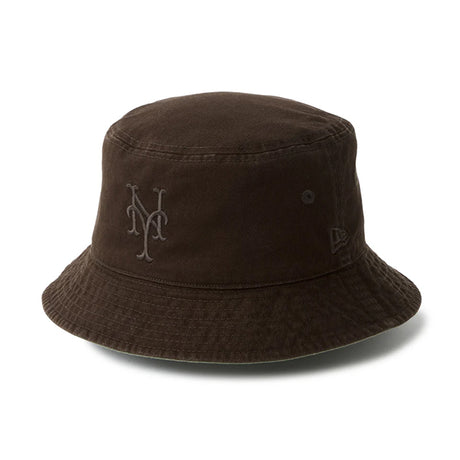 ニューエラ バケット01 ニューヨーク メッツ REVERSIBLE BUKET-01 HAT BURNT WOOD-OLIVE