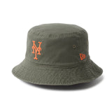 ニューエラ バケット01 ニューヨーク メッツ REVERSIBLE BUKET-01 HAT BURNT WOOD-OLIVE