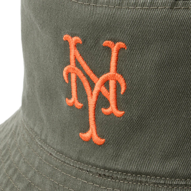 ニューエラ バケット01 ニューヨーク メッツ REVERSIBLE BUKET-01 HAT BURNT WOOD-OLIVE