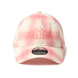 ニューエラ キャップ 9TWENTY ニューヨーク ヤンキース MLB OMBRE PLAID STRAPBACK CAP ORANGE