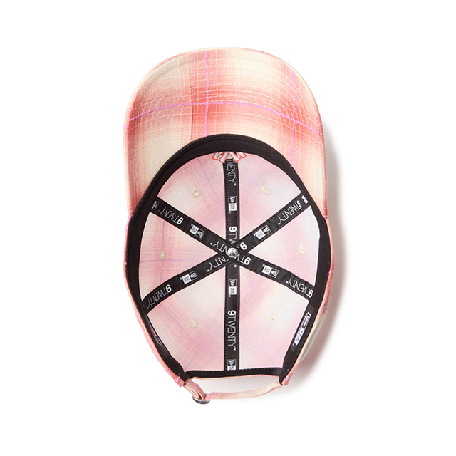 ニューエラ キャップ 9TWENTY ニューヨーク ヤンキース MLB OMBRE PLAID STRAPBACK CAP ORANGE
