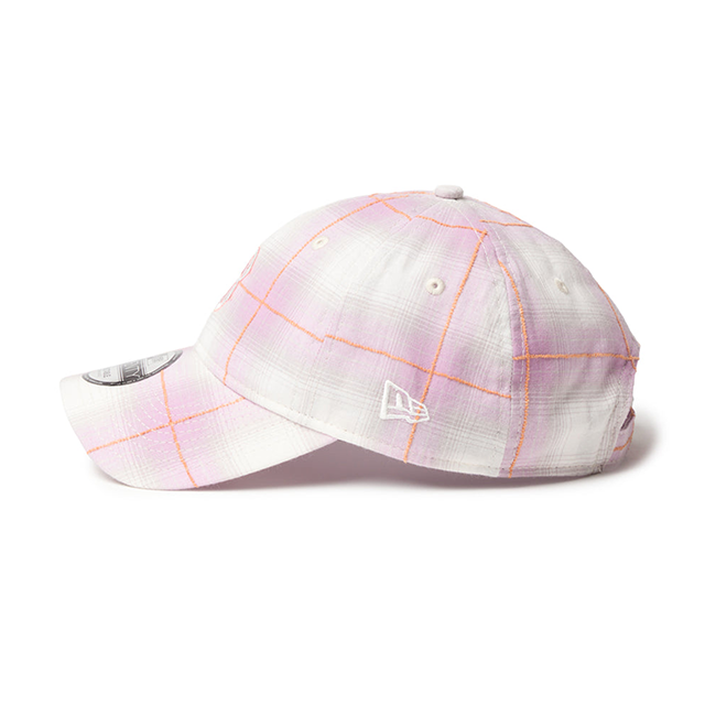 ニューエラ キャップ 9TWENTY ボストン レッドソックス MLB OMBRE PLAID STRAPBACK CAP PINK