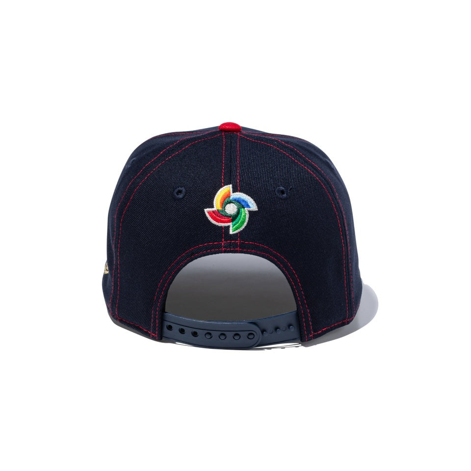 子供用 ニューエラ キャップ 9FIFTY WBC 日本 YOUTH 2026 WORLD BASEBALL CLASSIC J LOGO SNAPBACK CAP NAVY