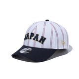 ニューエラ キャップ 9FORTY WBC 日本 2026 WORLD BASEBALL CLASSIC ARCH LOGO STRAPBACK CAP PINSTRIPE WHITE NAVY