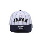 ニューエラ キャップ 9FORTY WBC 日本 2026 WORLD BASEBALL CLASSIC ARCH LOGO STRAPBACK CAP PINSTRIPE WHITE NAVY