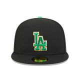 ニューエラ キャップ 59FIFTY ロサンゼルス ドジャース MLB ST PATRICKS DAY FITTED CAP BLACK