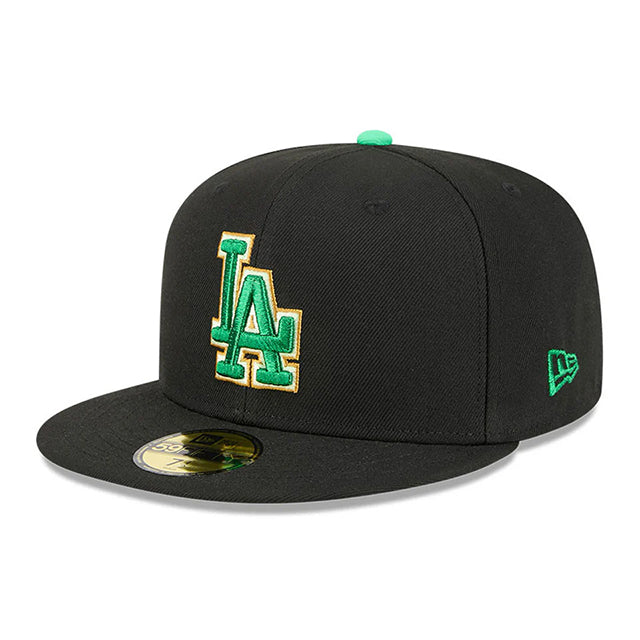 ニューエラ キャップ 59FIFTY ロサンゼルス ドジャース MLB ST PATRICKS DAY FITTED CAP BLACK