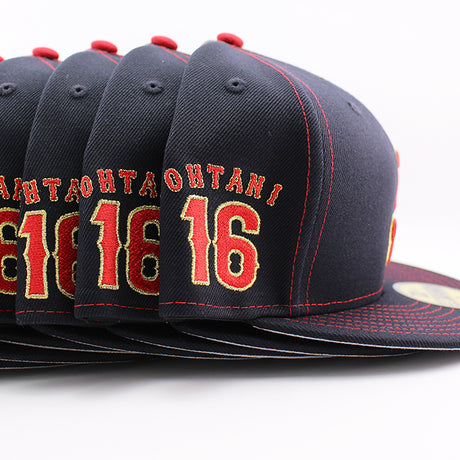 大谷翔平モデル ニューエラ キャップ 59FIFTY WBC 日本 2026 WORLD BASEBALL CLASSIC J LOGO NAME&NUMBER FITTED CAP NAVY