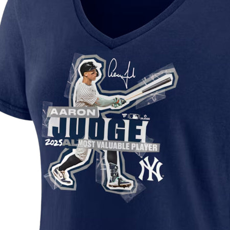 女性用 2025 アメリカンリーグ MVP アーロン ジャッジモデル 海外取寄 ニューヨーク ヤンキース Tシャツ