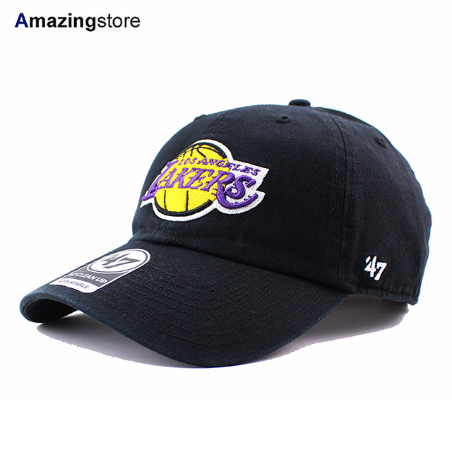 47ブランド キャップ ロサンゼルス レイカーズ NBA CLEAN UP CAP BLACK