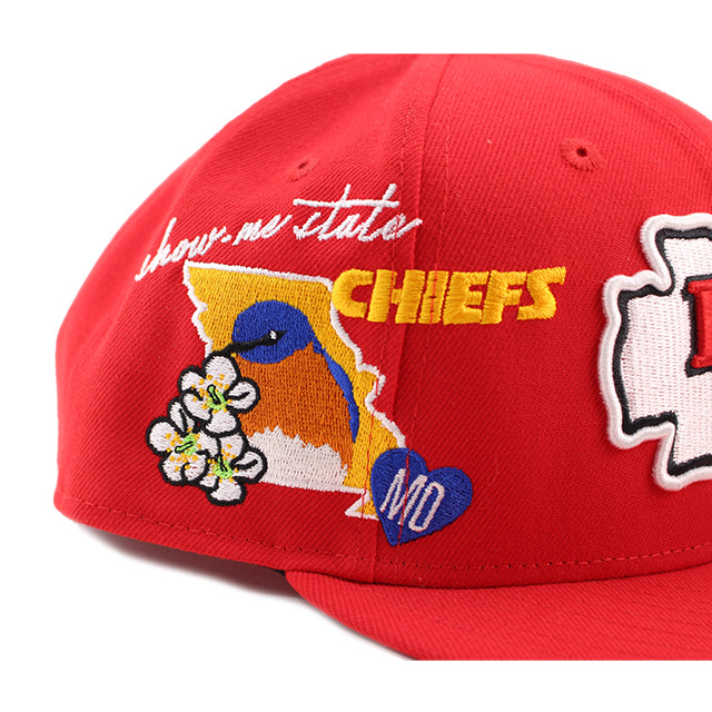 ニューエラ キャップ 9FIFTY スナップバック カンザスシティ チーフス NFL TEAM BASIC ICON SNAPBACK CAP RED