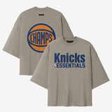 海外取寄 フィアーオブゴッド エッセンシャルズ Tシャツ ニューヨーク ニックス 2026 NBA FINALS CHAMPIONS MERCH T-SHIRT HEATHER GREY