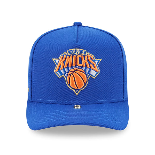 海外取寄 ニューエラ キャップ 9FIFTY ニューヨーク ニックス INJECTION PIN A-FRAME SNAPBACK CAP BLUE