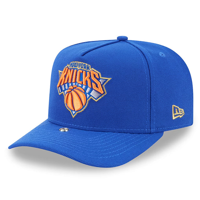 海外取寄 ニューエラ キャップ 9FIFTY ニューヨーク ニックス INJECTION PIN A-FRAME SNAPBACK CAP BLUE