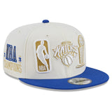 海外取寄 ニューエラ キャップ 9FIFTY ニューヨーク ニックス 2026 NBA FINALS CHAMPIONS LOCKER ROOM RING CEREMONY SNAPBACK CAP WHITE-BLUE