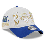 海外取寄 ニューエラ キャップ 9TWENTY ニューヨーク ニックス 2026 NBA FINALS CHAMPIONS LOCKER ROOM RING CEREMONY STRAPBACK CAP WHITE-BLUE