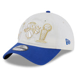 海外取寄 ニューエラ キャップ 9TWENTY ニューヨーク ニックス 2026 NBA FINALS CHAMPIONS LOCKER ROOM RING CEREMONY STRAPBACK CAP WHITE-BLUE
