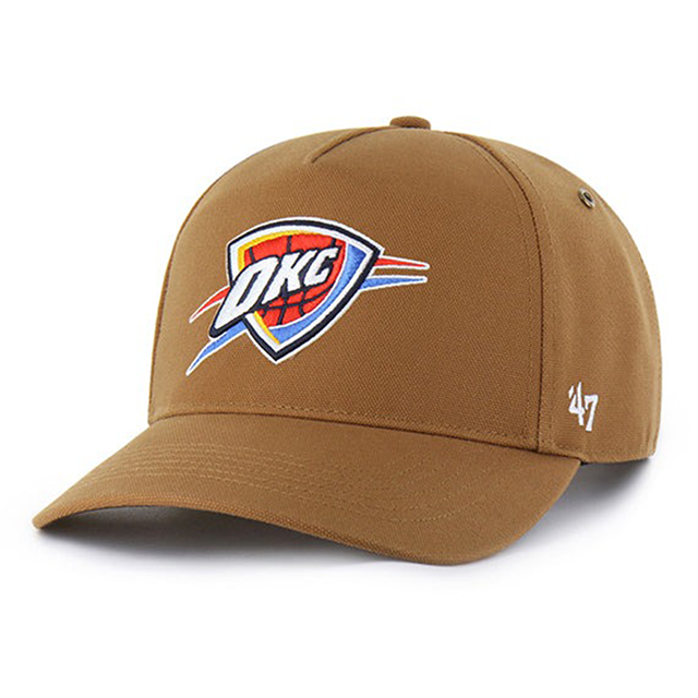 即日発送 47ブランド NBA カーハート オクラホマシティ サンダー CARHARTT 47BRAND HITCH SNAPBACK CAP BROWN OKLAHOMA CITY THUNDER DUCK
