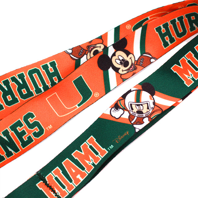 ウィンクラフト ランヤード マイアミ ハリケーンズ ディズニー DISNEY MICKEY MOUSE NCAA LANYARD WINCRAFT MIAMI HURRICANES