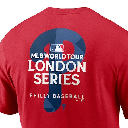 2024 ロンドンシリーズ 海外取寄 ナイキ Tシャツ フィラデルフィア フィリーズ MLB 2024 WORLD TOUR LONDON SERIES T-SHIRT RED