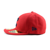 ニューエラ キャップ LP 59FIFTY クリーブランド インディアンス MLB ON FIELD AUTHENTIC ALTERNATE LOW-CROWN FITTED CAP RED