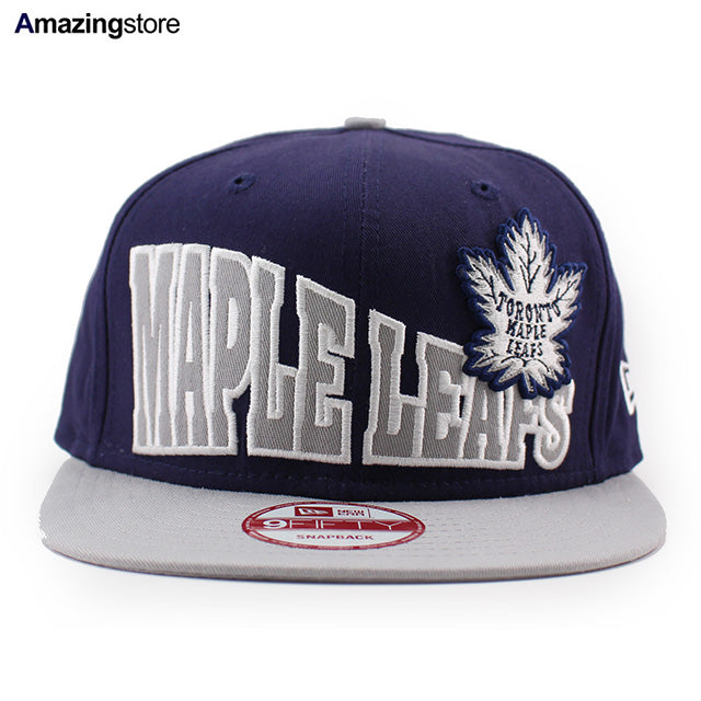 ニューエラ キャップ 9FIFTY スナップバック メープル リーフス COOP STOKED SNAPBACK CAP NAVY-GREY