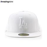 ニューエラ キャップ 59FIFTY ロサンゼルス ドジャース MLB TEAM BASIC FITTED CAP WHITEOUT