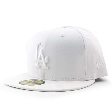 ニューエラ キャップ 59FIFTY ロサンゼルス ドジャース MLB TEAM BASIC FITTED CAP WHITEOUT