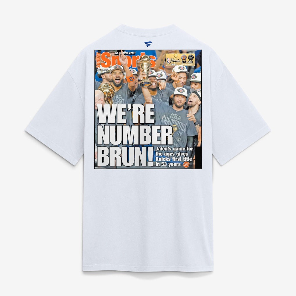 53年振りNBAファイナル優勝 海外取寄 Tシャツ ニューヨーク ニックス ニューヨークポスト 2026 NBA FINALS CHAMPIONS NEWSPAPER COVER HEAVYWIEGHT T-SHIRT WHITE