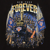 53年振りNBAファイナル優勝 海外取寄 ミッチェル＆ネス Tシャツ ニューヨーク ニックス 2026 NBA FINALS CHAMPIONS PARADE T-SHIRT BLACK