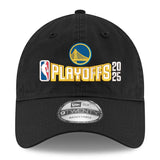 海外取寄 ニューエラ キャップ 9TWENTY ゴールデンステイト ウォリアーズ 2025 NBA PLAYOFFS ADJUSTABLE CAP BLACK