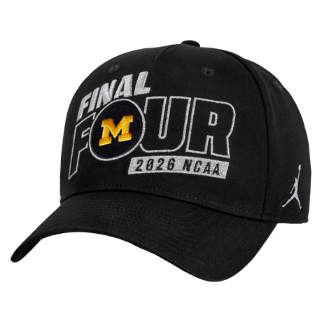 海外取寄 ジョーダンブランド キャップ ミシガン ウォルバリンズ 2026 NCAA MEN`S BASKETBALL TOURNAMENT MARCH MADNESS FINAL FOUR LOCKER ROOM ADJUSTABEL CAP BLACK