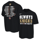 53年振りNBAファイナル優勝 海外取寄 ナイキ Tシャツ ニューヨーク ニックス 2026 NBA FINALS CHAMPIONS ROSTER CLUB T-SHIRT BLACK