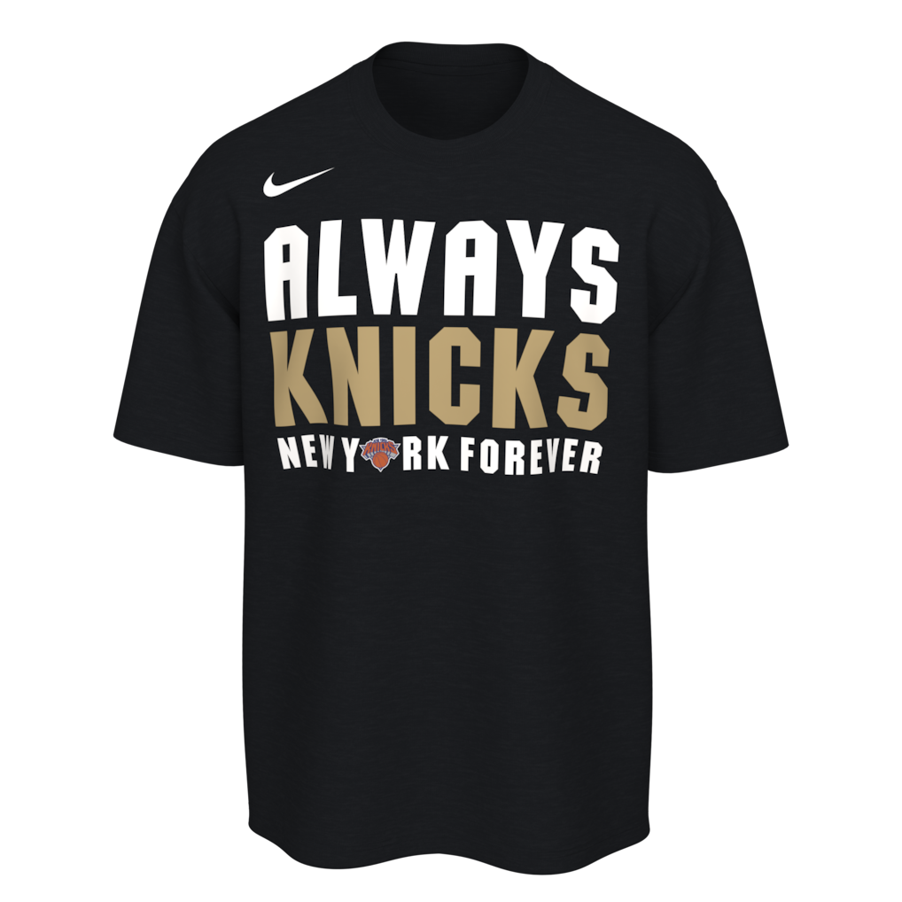 53年振りNBAファイナル優勝 海外取寄 ナイキ Tシャツ ニューヨーク ニックス 2026 NBA FINALS CHAMPIONS ROSTER CLUB T-SHIRT BLACK