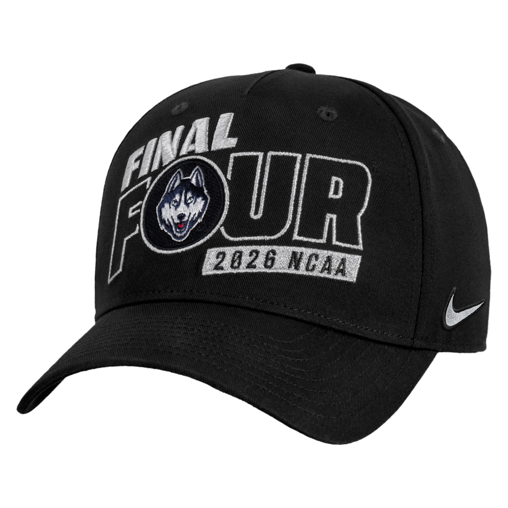 海外取寄 ナイキ キャップ ユーコン ハスキーズ 2026 NCAA MEN`S BASKETBALL TOURNAMENT MARCH MADNESS FINAL FOUR LOCKER ROOM ADJUSTABLE CAP BLACK
