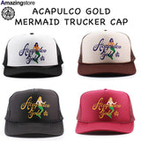4色展開 アカプルコ ゴールド MERMAID TRUCKER CAP