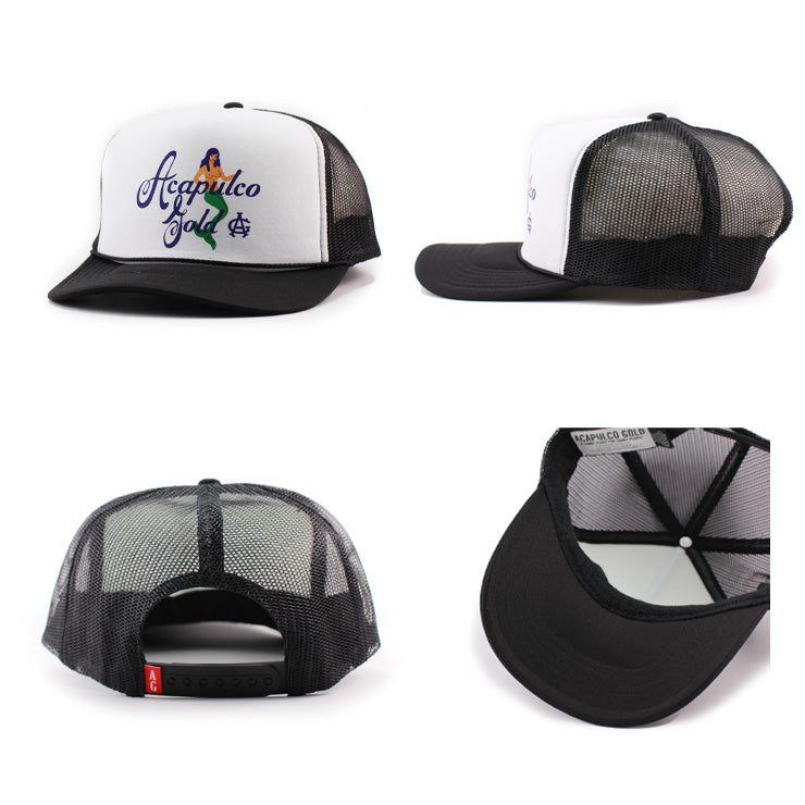 4色展開 アカプルコ ゴールド MERMAID TRUCKER CAP