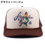 4色展開 アカプルコ ゴールド MERMAID TRUCKER CAP
